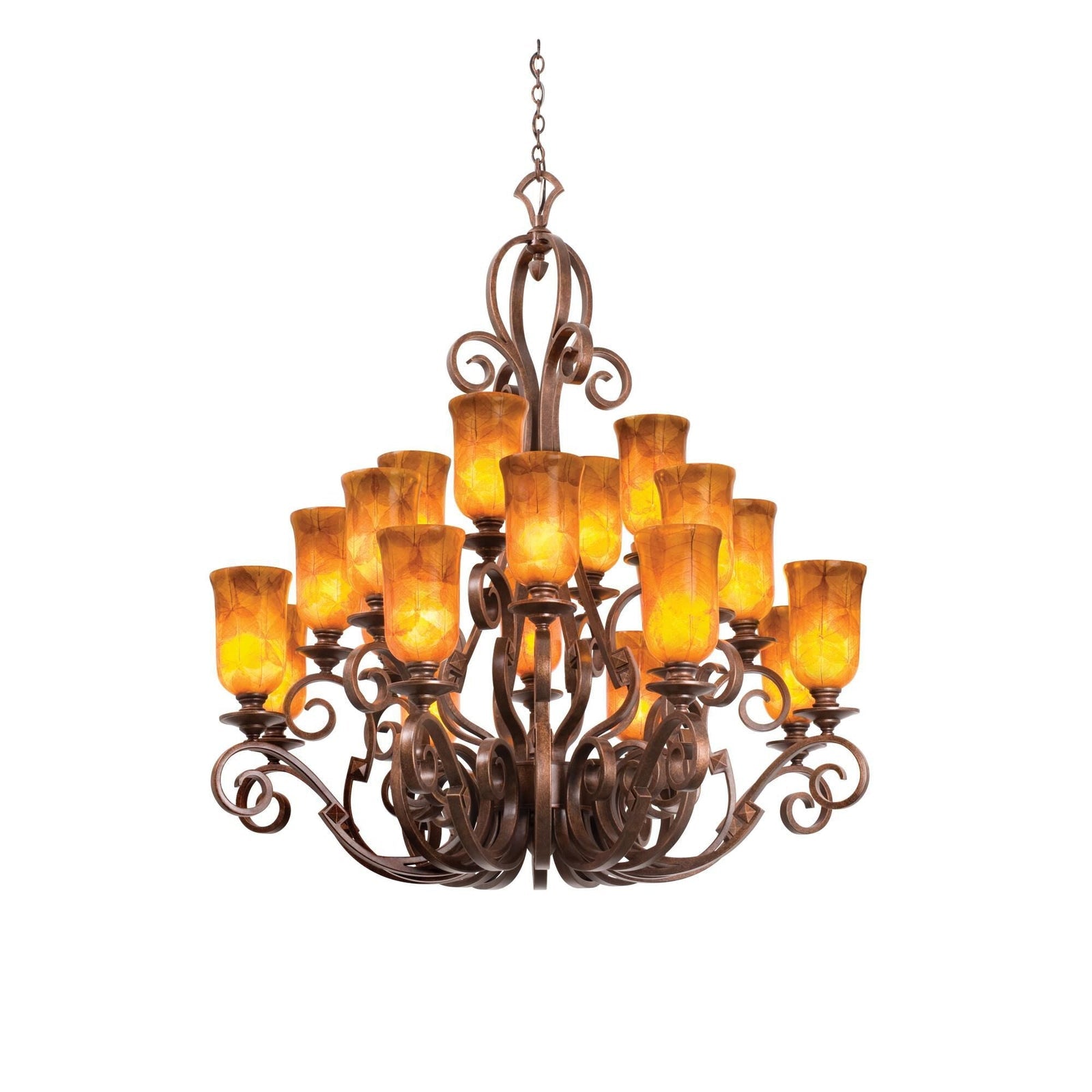 20-Light 51 in. Chandelier - Verona Crest for dining room view 1