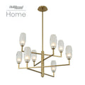 8-Light 36 in. LED Chandelier - Viola Arc for dining room view 1