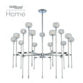 15-Light 38 in. LED Chandelier - Gemma Crest for dining room view 1