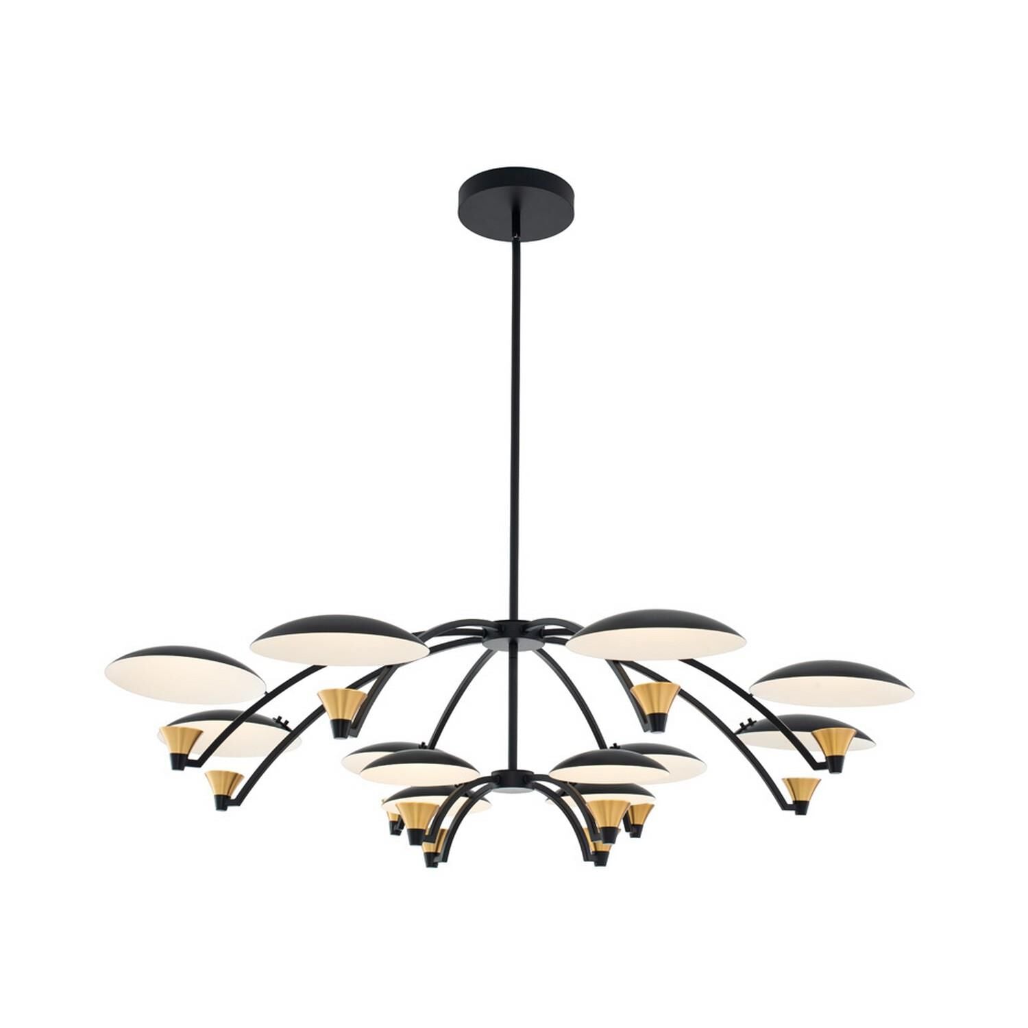 12-Light 45 in. LED Chandelier - Lumen Crest for dining room view 1