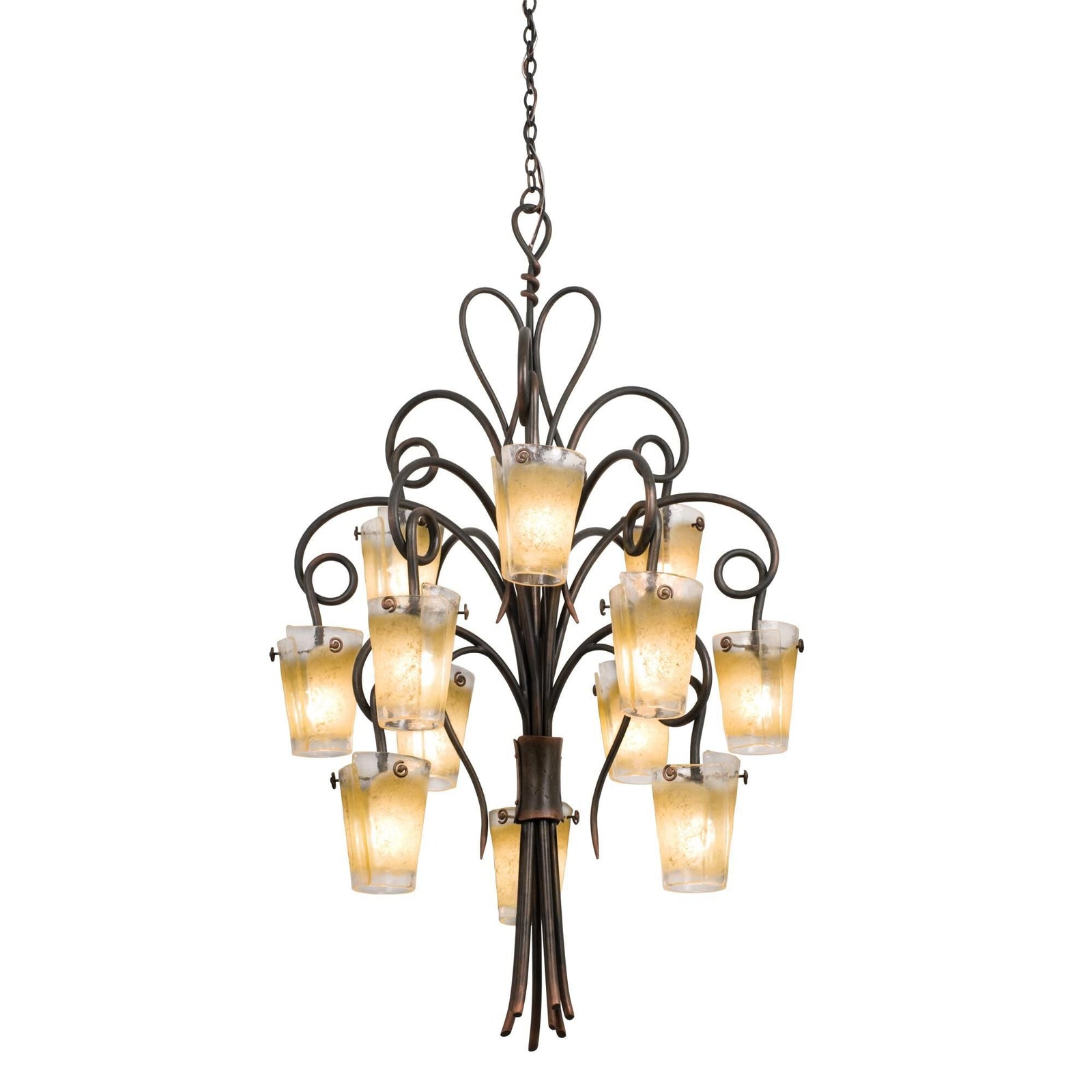 12-Light 36 in. Chandelier - Celeste Bloom for dining room view 1