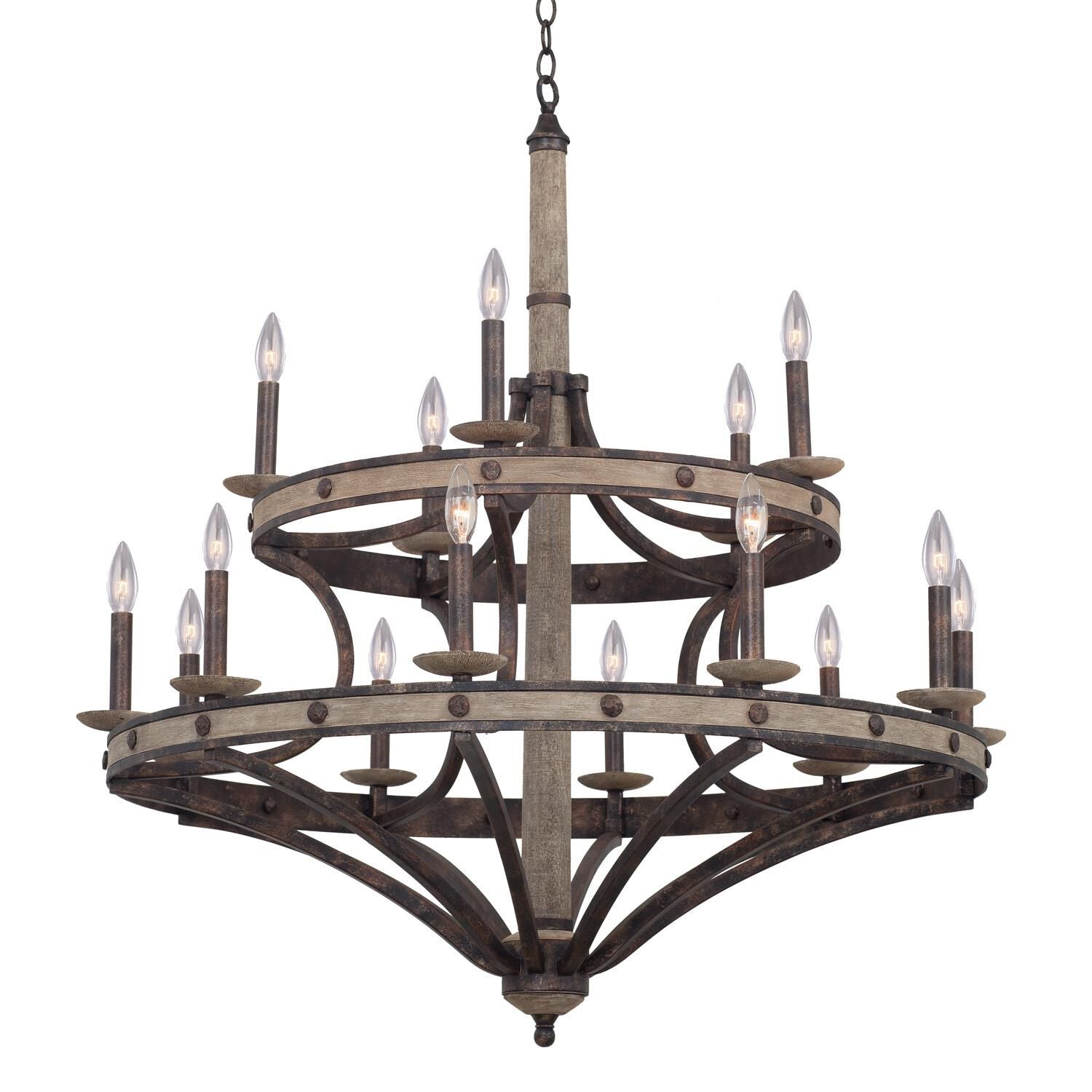 Candle chandelier - Juno Crest for dining room view 1