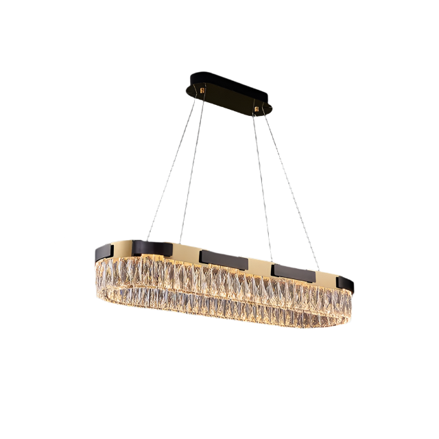 Clear Crystal chandelier - Kora Bay for dining room view 13