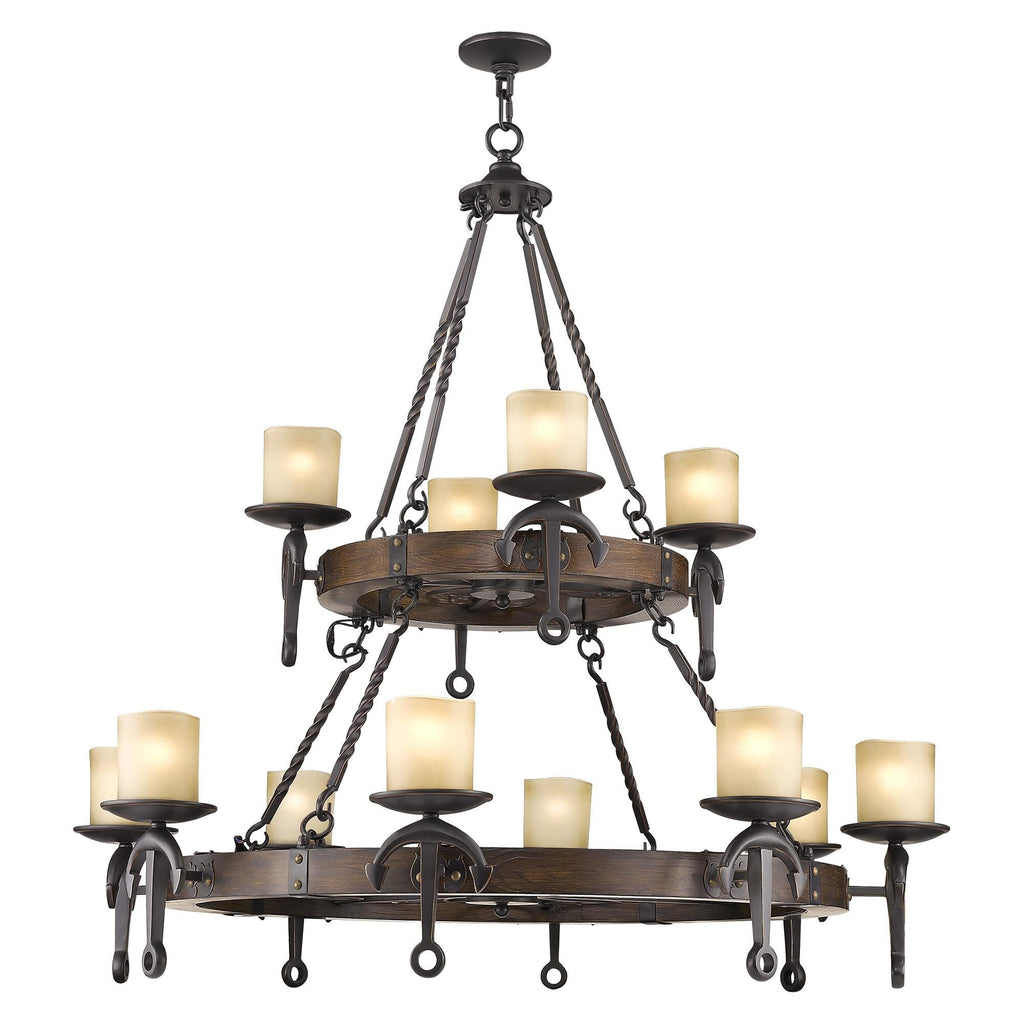 12-Light 48 in. Chandelier - Ansel Vale for dining room view 2