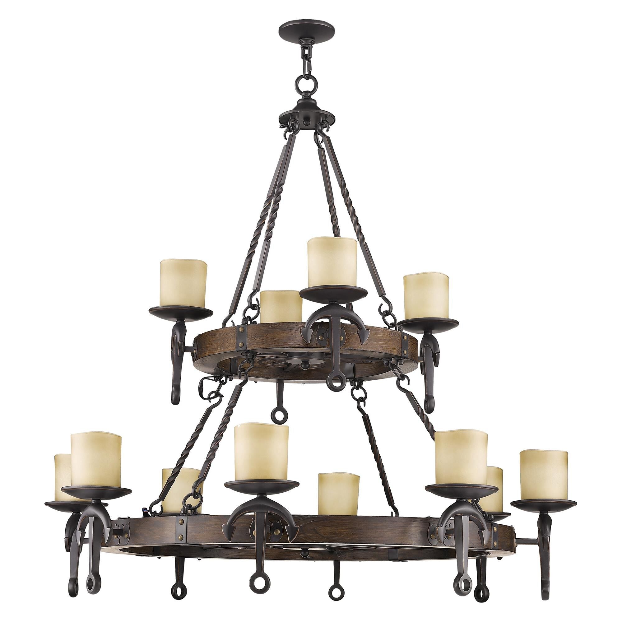 12-Light 48 in. Chandelier - Ansel Vale for dining room view 3