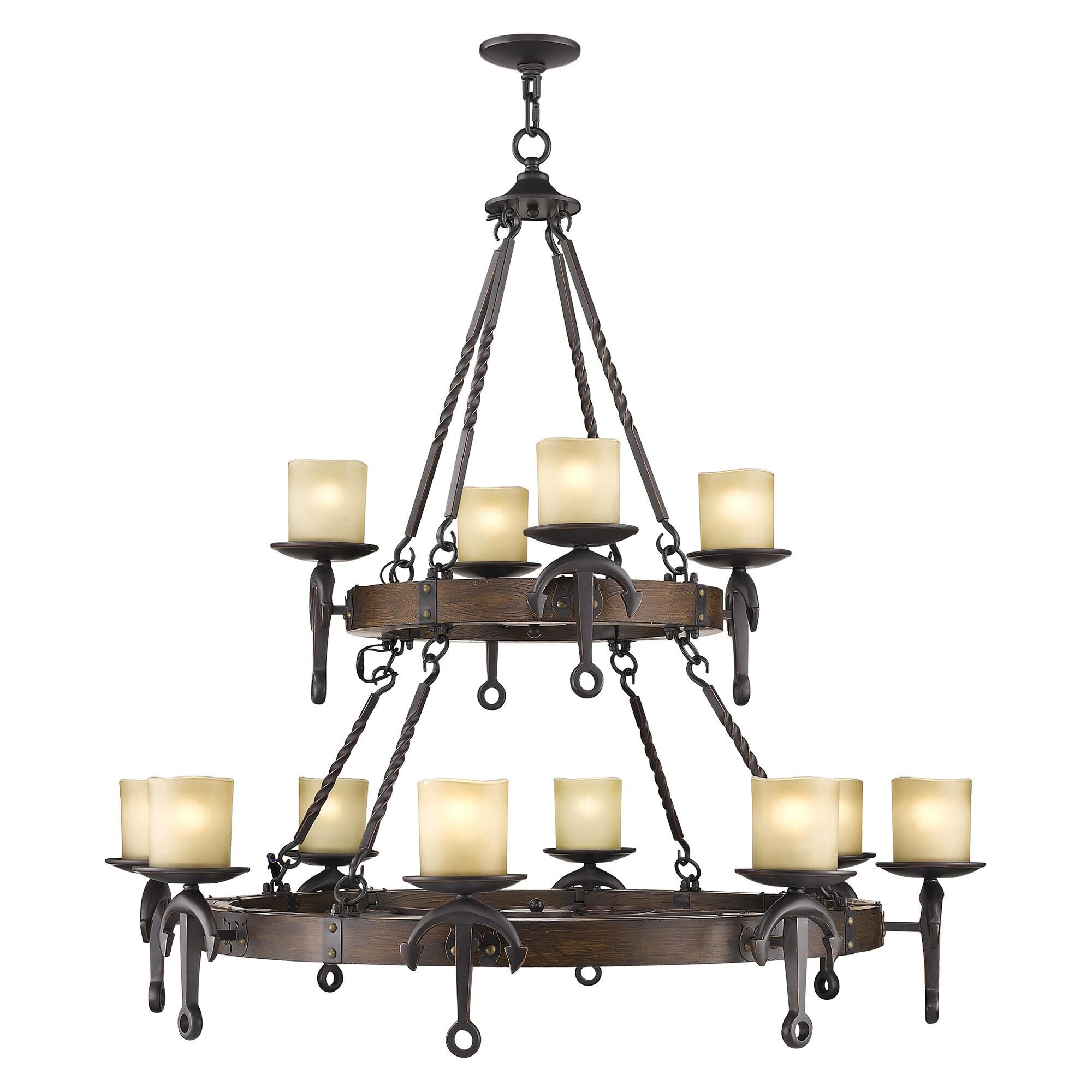 12-Light 48 in. Chandelier - Ansel Vale for dining room view 4