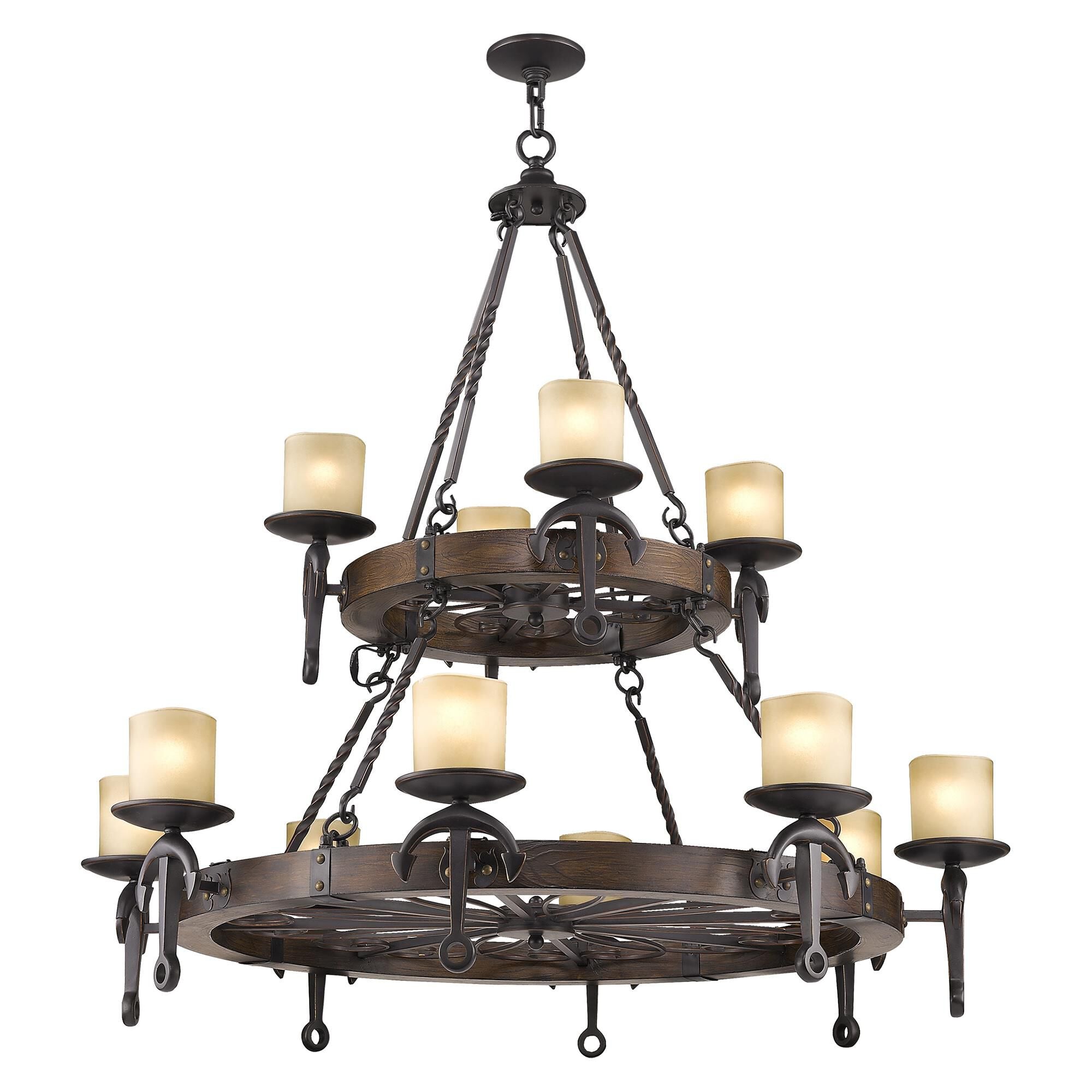 12-Light 48 in. Chandelier - Ansel Vale for dining room view 5