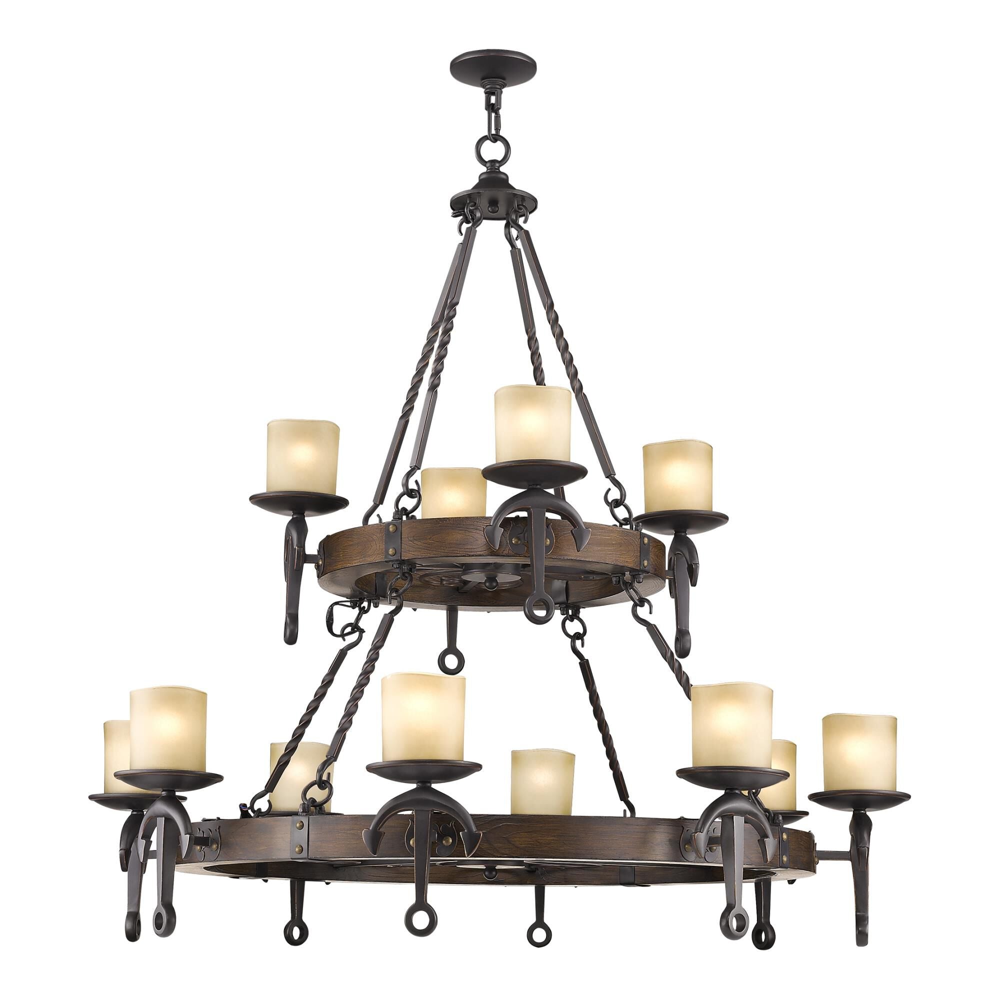 12-Light 48 in. Chandelier - Ansel Vale for dining room view 6