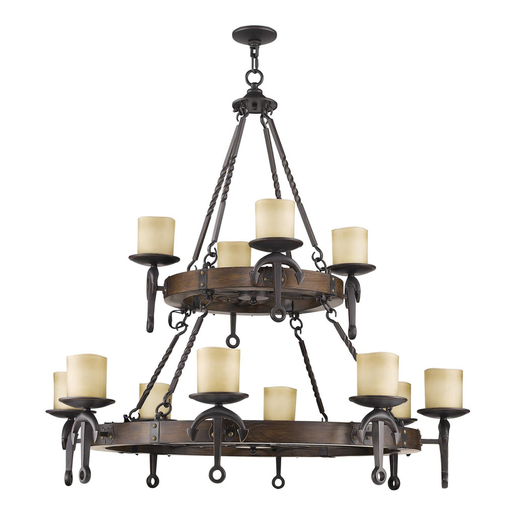 12-Light 48 in. Chandelier - Ansel Vale for dining room view 7