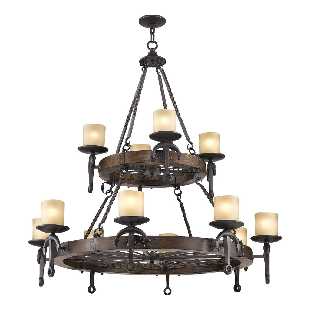 12-Light 48 in. Chandelier - Ansel Vale for dining room view 9
