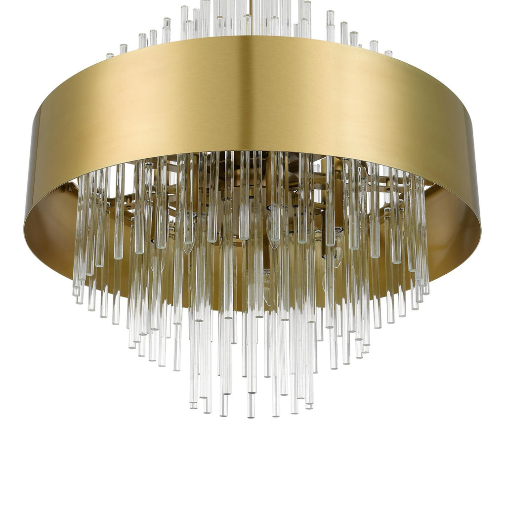 Candle chandelier - Noor Arc for dining room view 22