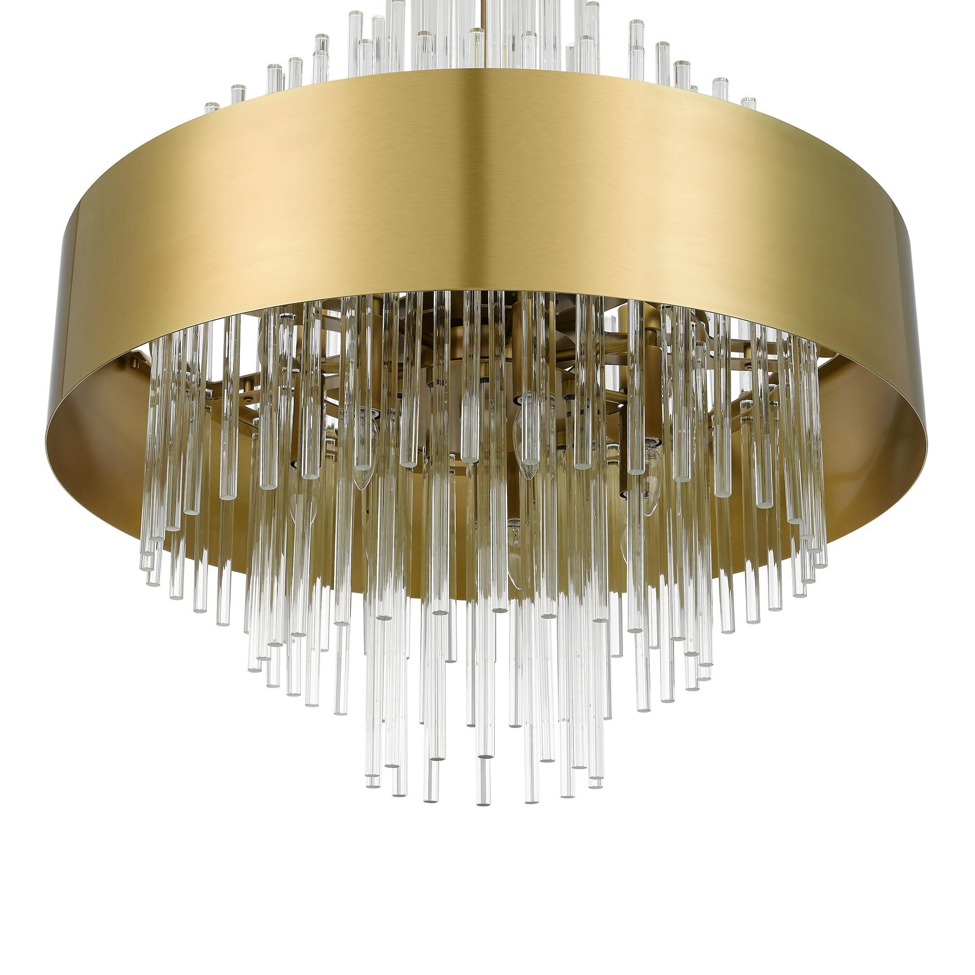 Candle chandelier - Noor Arc for dining room view 22