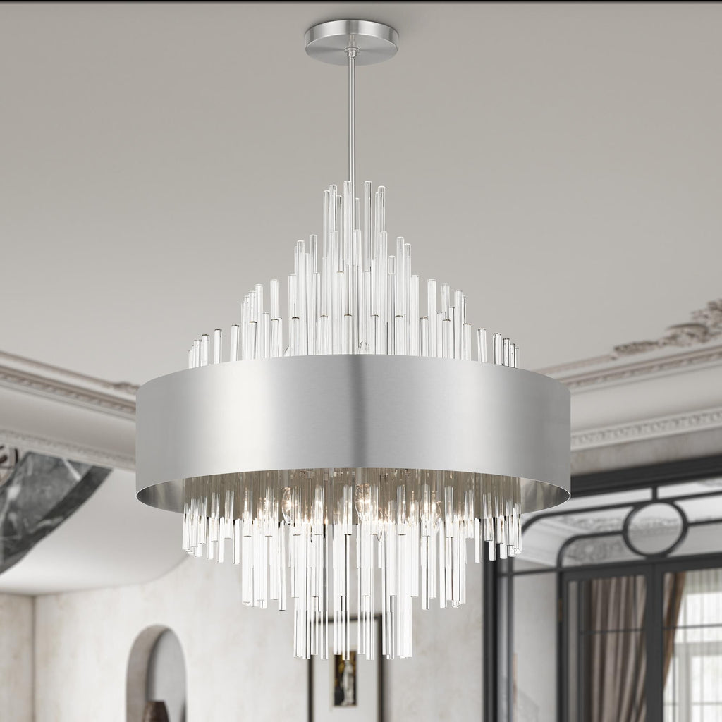 Candle chandelier - Noor Arc for dining room view 10