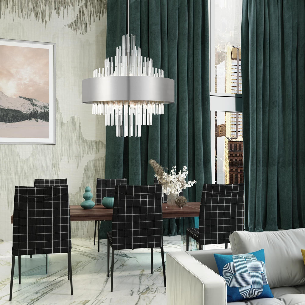 Candle chandelier - Noor Arc for dining room view 11