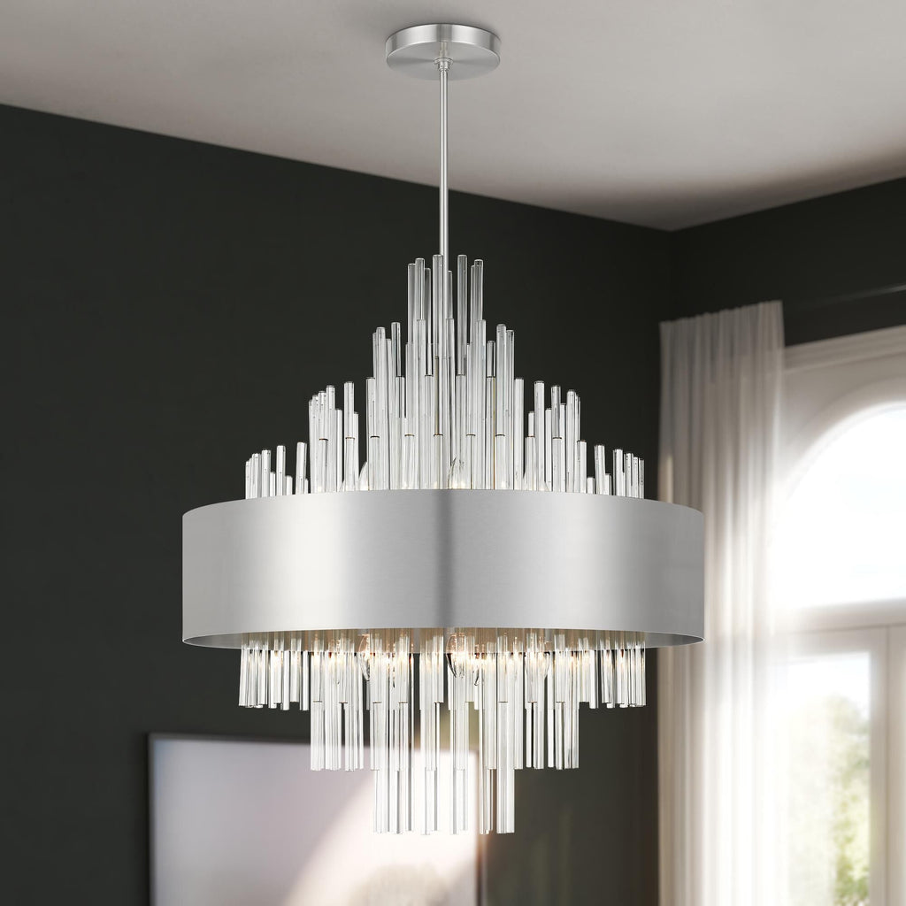 Candle chandelier - Noor Arc for dining room view 14