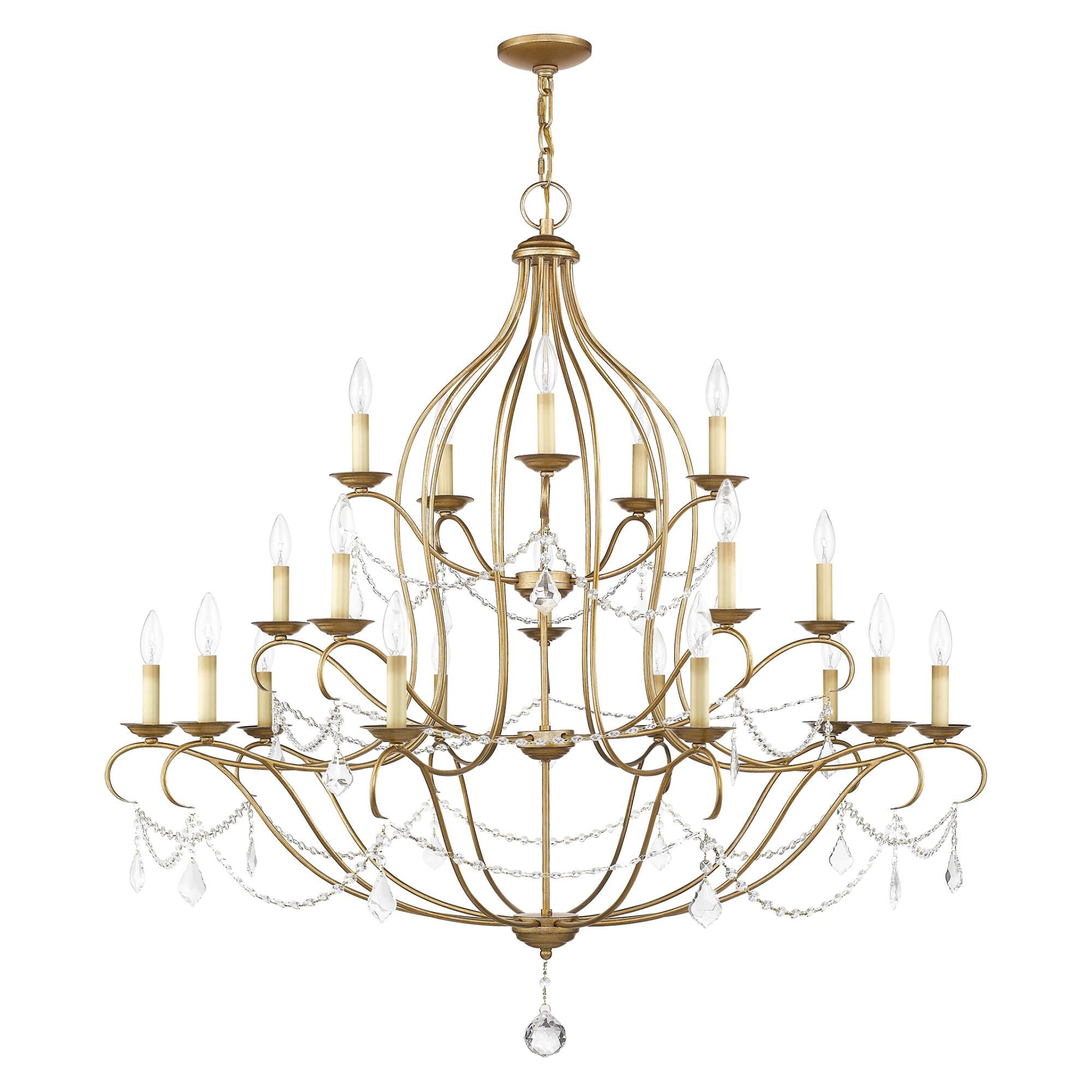 Candle chandelier - Finch Arc for dining room view 9