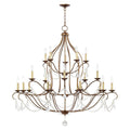 Candle chandelier - Finch Arc for dining room view 1