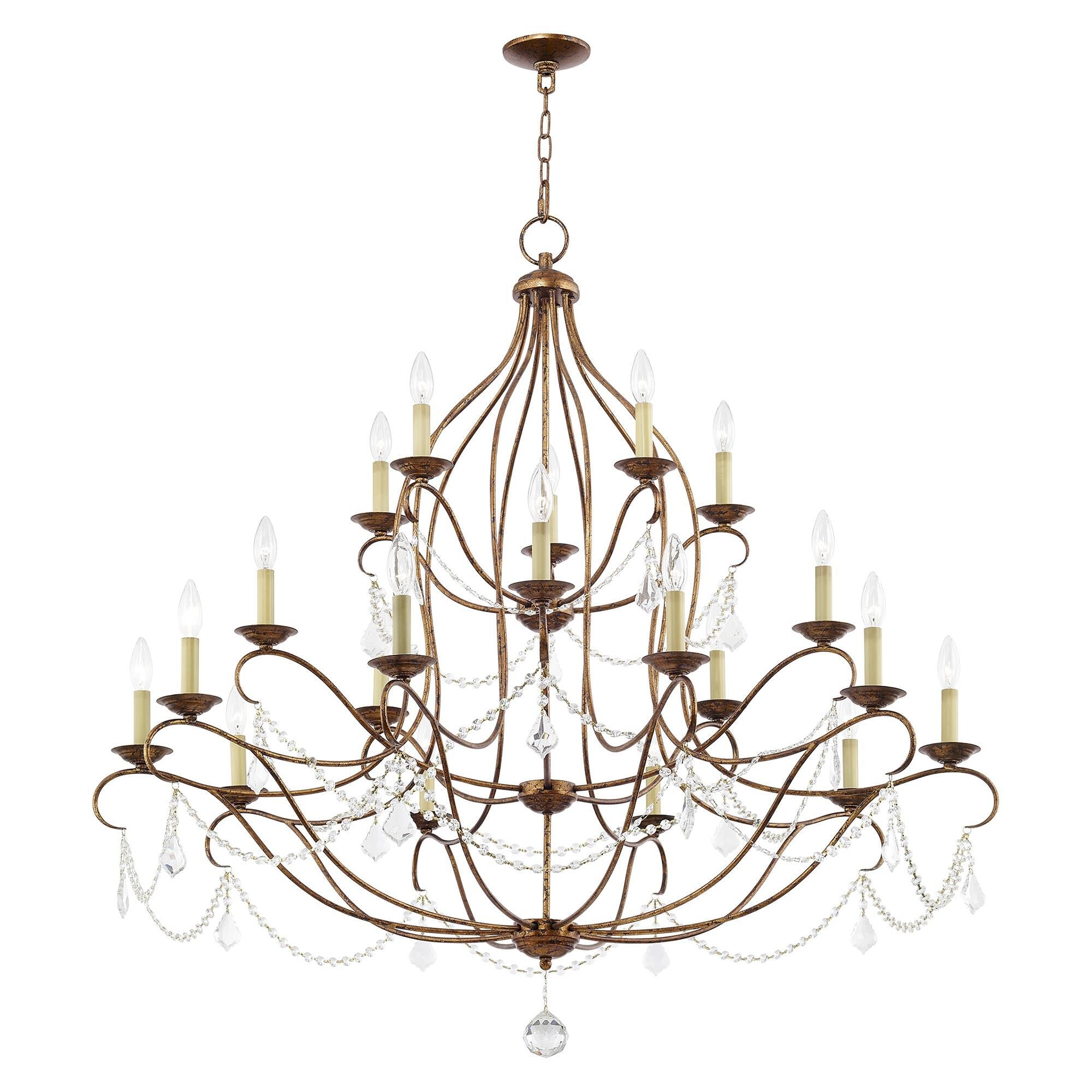 Candle chandelier - Finch Arc for dining room view 14