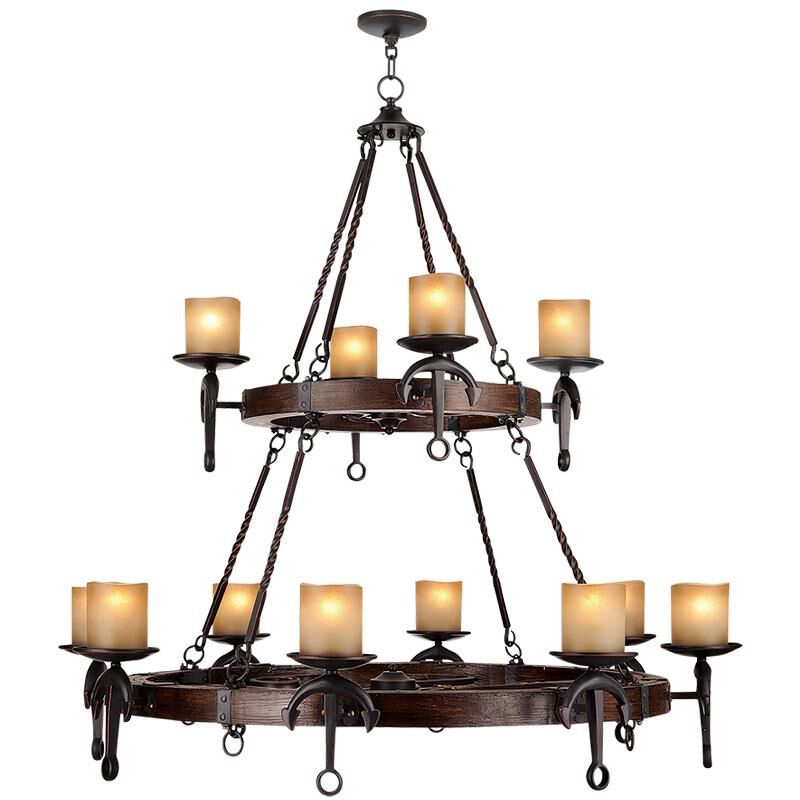 12-Light 48 in. Chandelier - Ansel Vale for dining room view 1