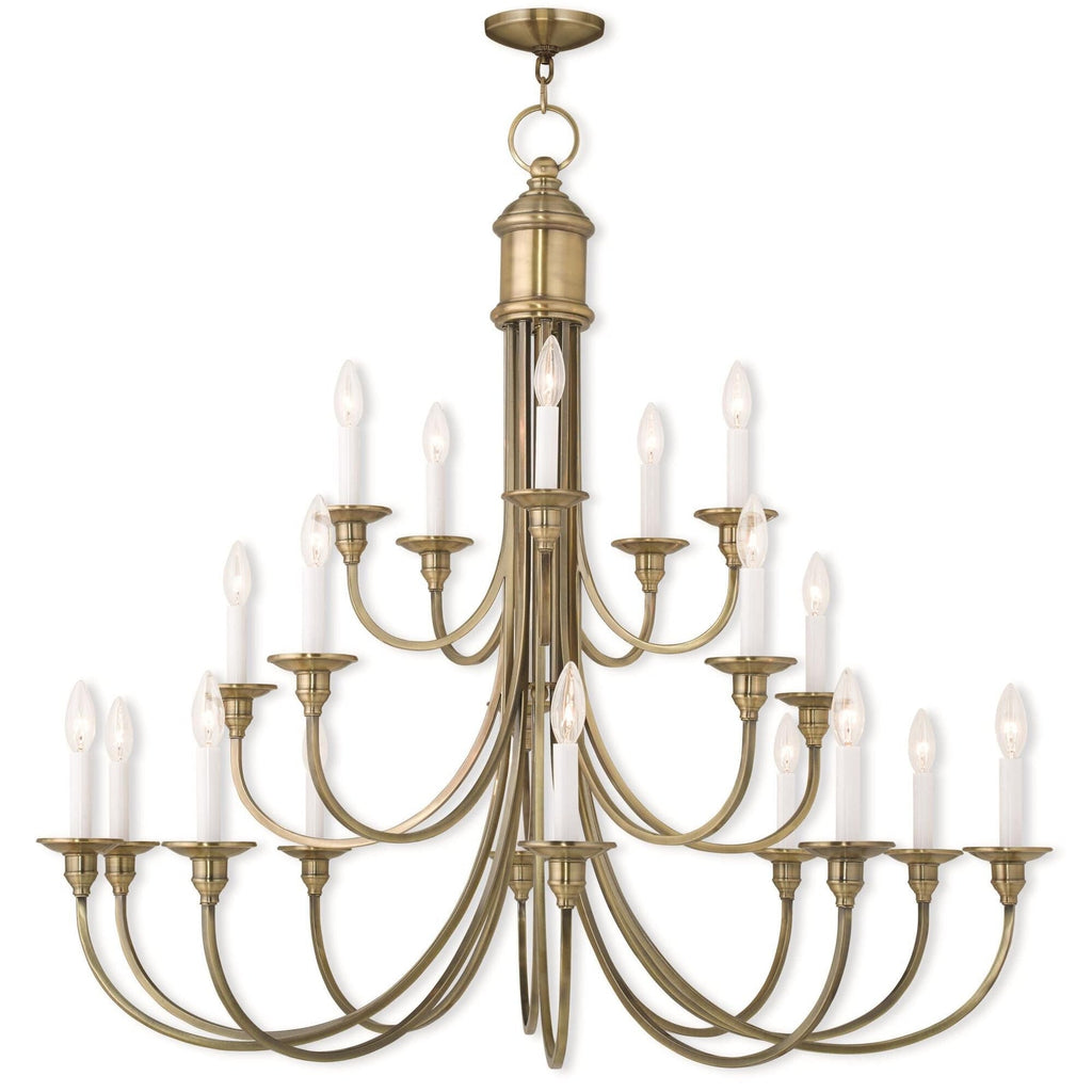 Candle chandelier - Linnea Arc for dining room view 1