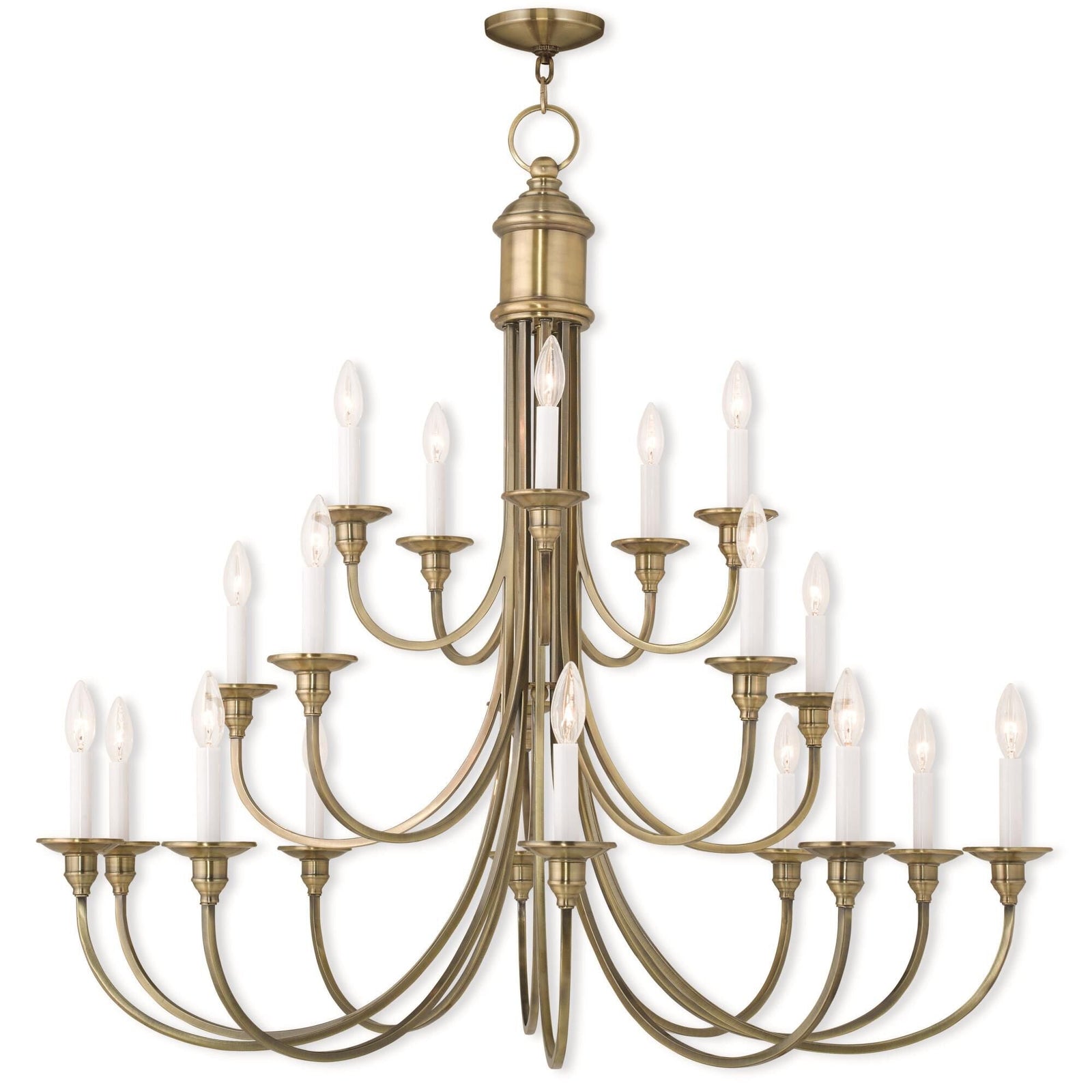 Candle chandelier - Linnea Arc for dining room view 1