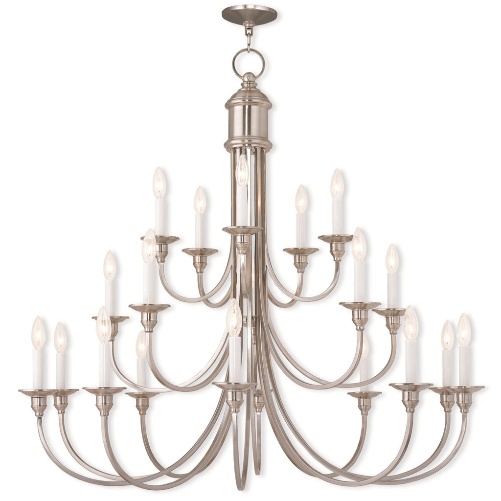Candle chandelier - Linnea Arc for dining room view 2