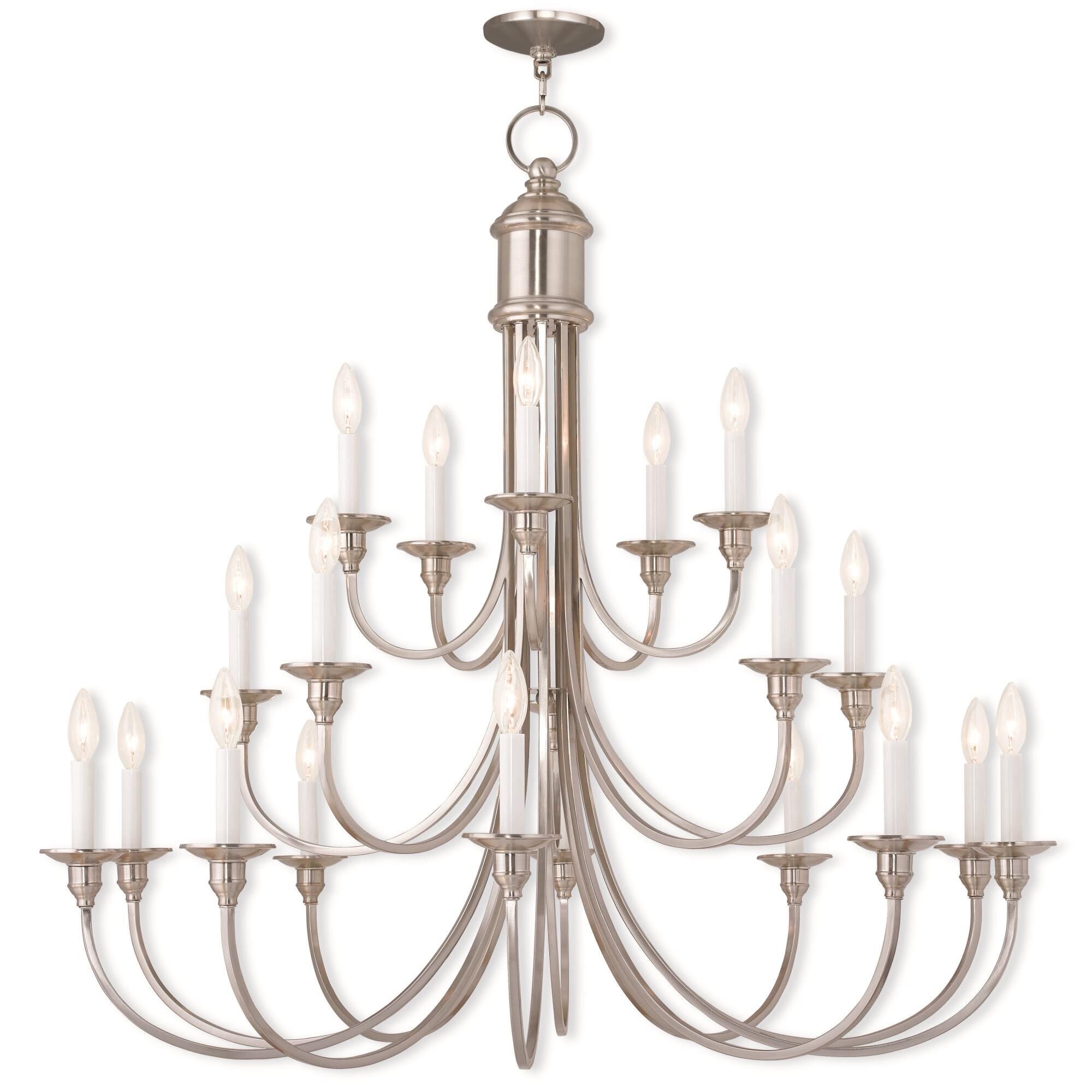 Candle chandelier - Linnea Arc for dining room view 2