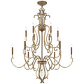Candle chandelier - Dahlia Arc for dining room view 1