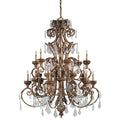 Candle chandelier - Yule Arc for dining room view 1