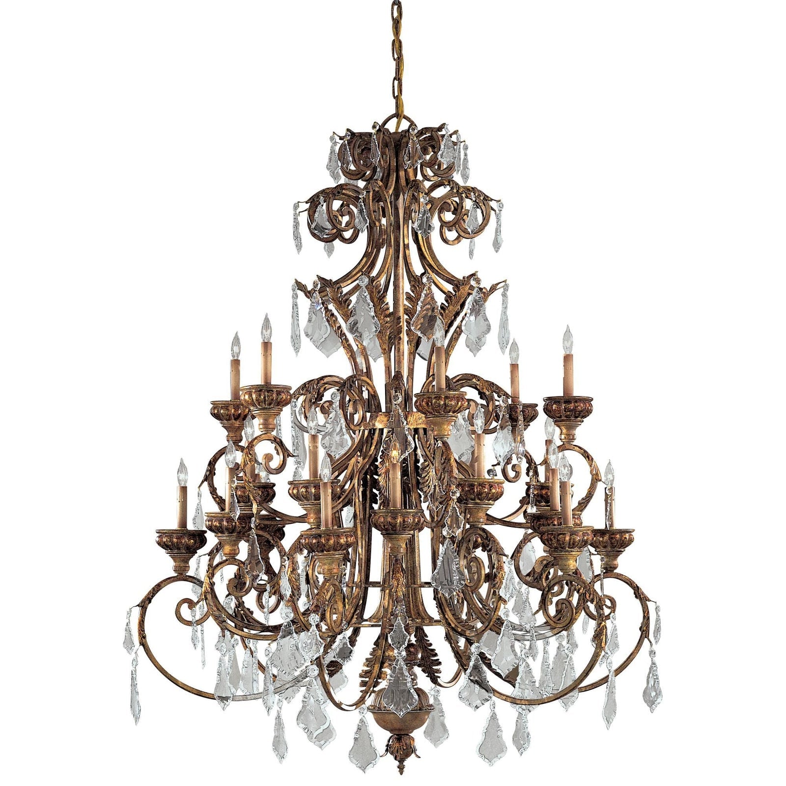 Candle chandelier - Yule Arc for dining room view 1