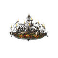 Wood chandelier - Nysa Bloom for dining room view 1