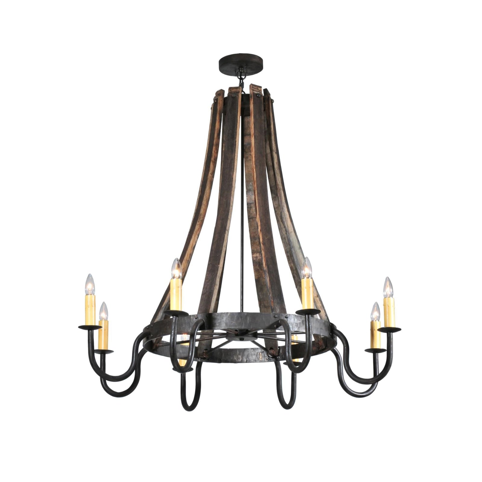 8-Light 43 in. Chandelier - Vesper Halo for dining room view 1