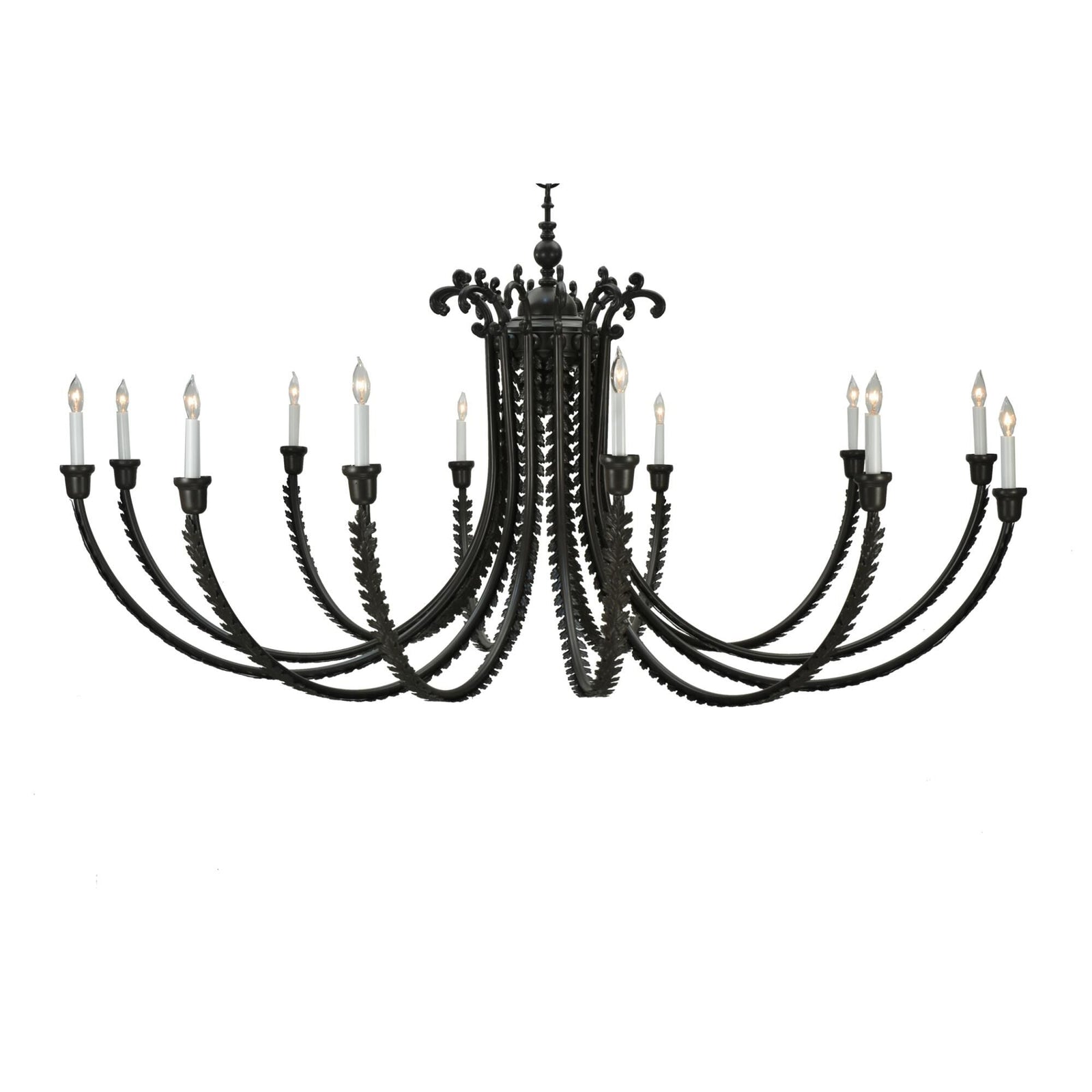 Wood Candle chandelier - Milan Grove for dining room view 1