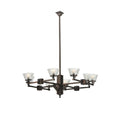 8-Light 48 in. Chandelier - Milan Luxe for dining room view 1