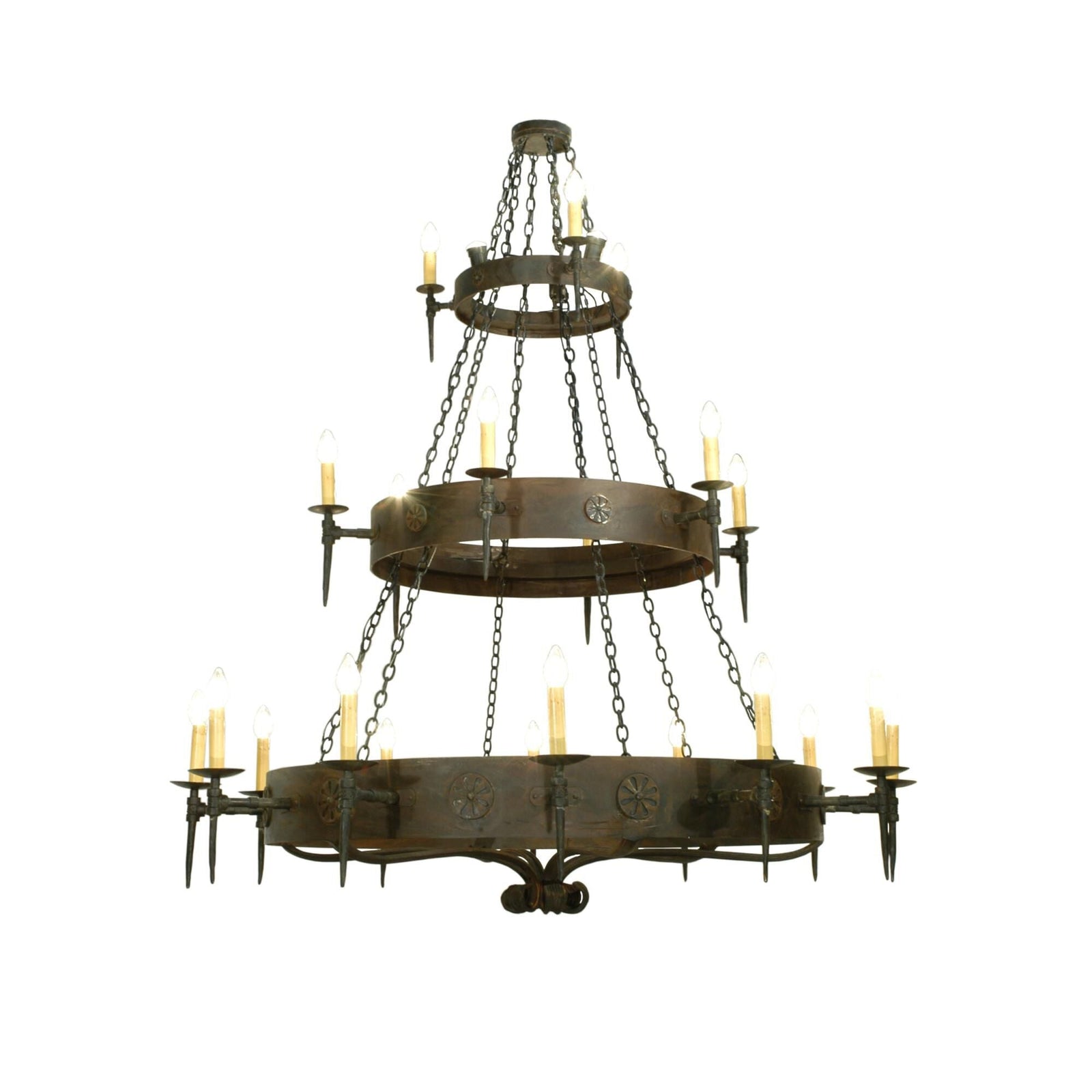 Candle chandelier - Piper Bloom for dining room view 1