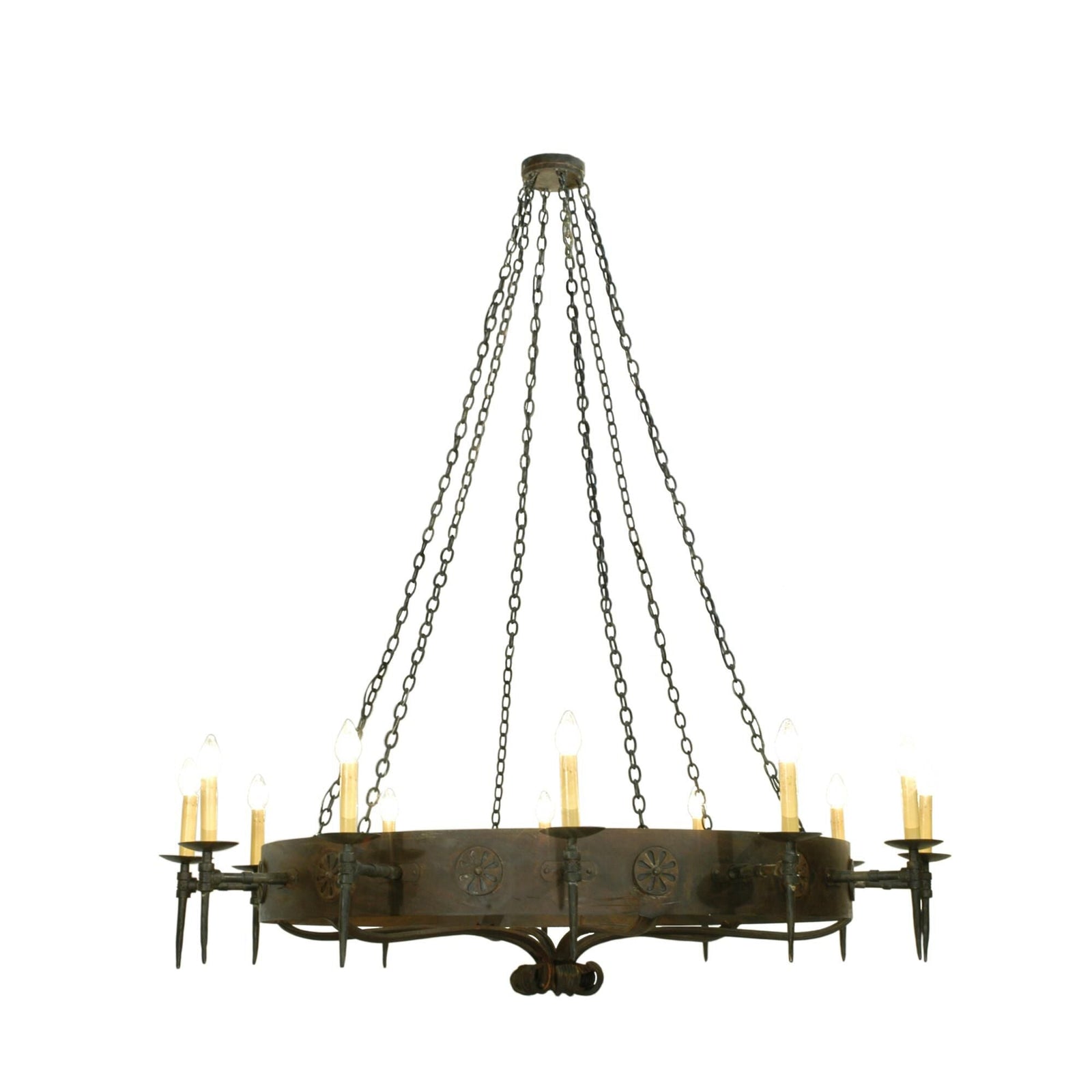 12-Light 72 in. Chandelier - Fiora Vale for dining room view 1
