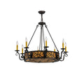 2-Light 36 in. Chandelier - Hollis Grove for dining room view 1