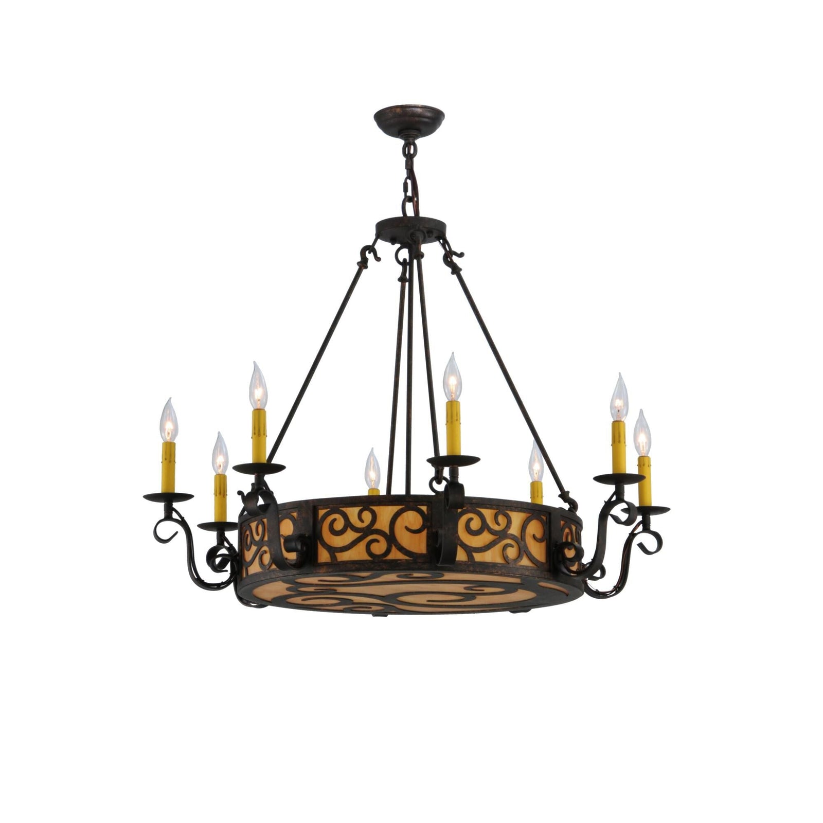 2-Light 36 in. Chandelier - Hollis Grove for dining room view 1