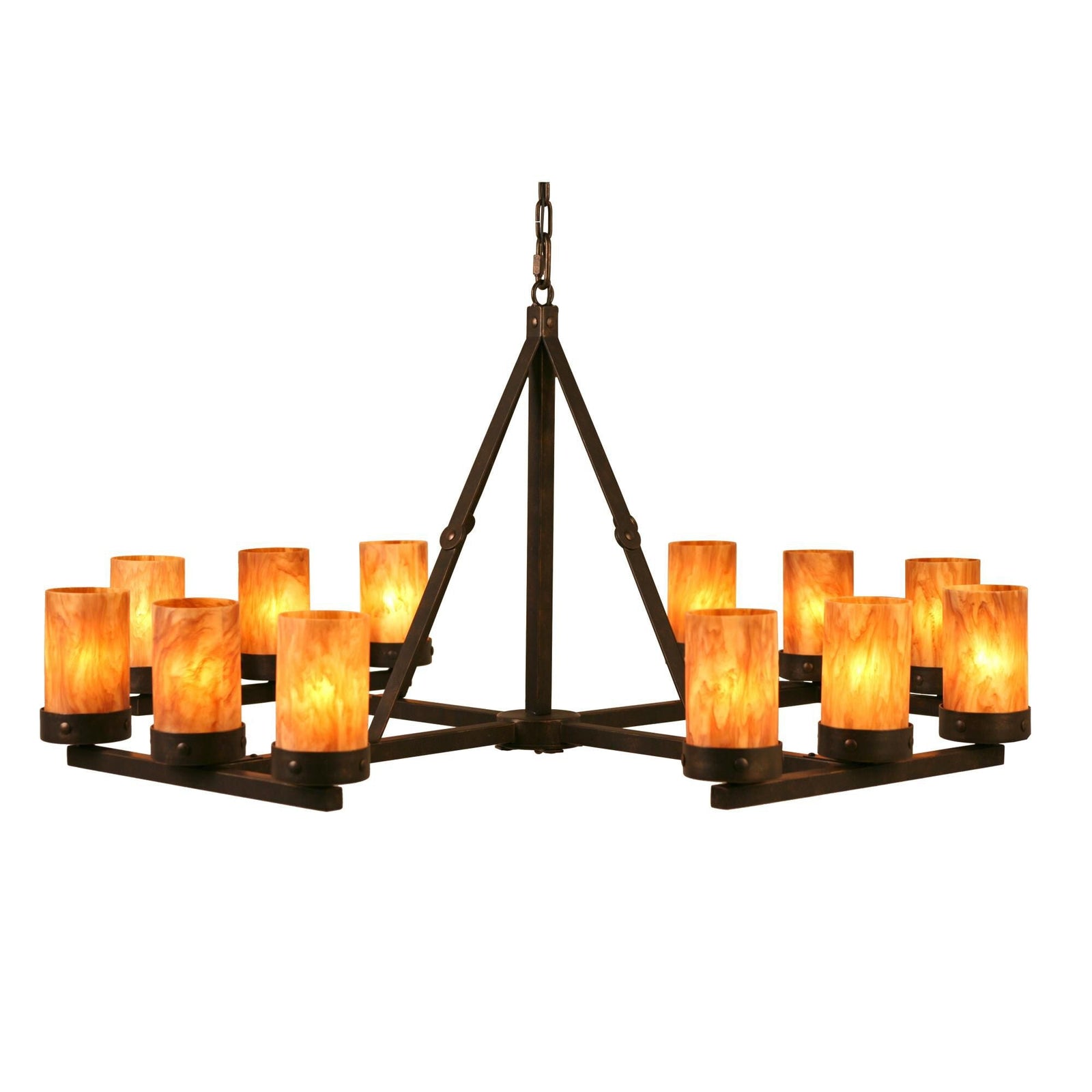 Candle chandelier - Aster Cove for dining room view 1