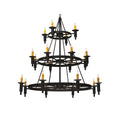 Candle chandelier - Aster Stone for dining room view 1