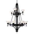 2-Light 48 in. Chandelier - Nola Loom for dining room view 1
