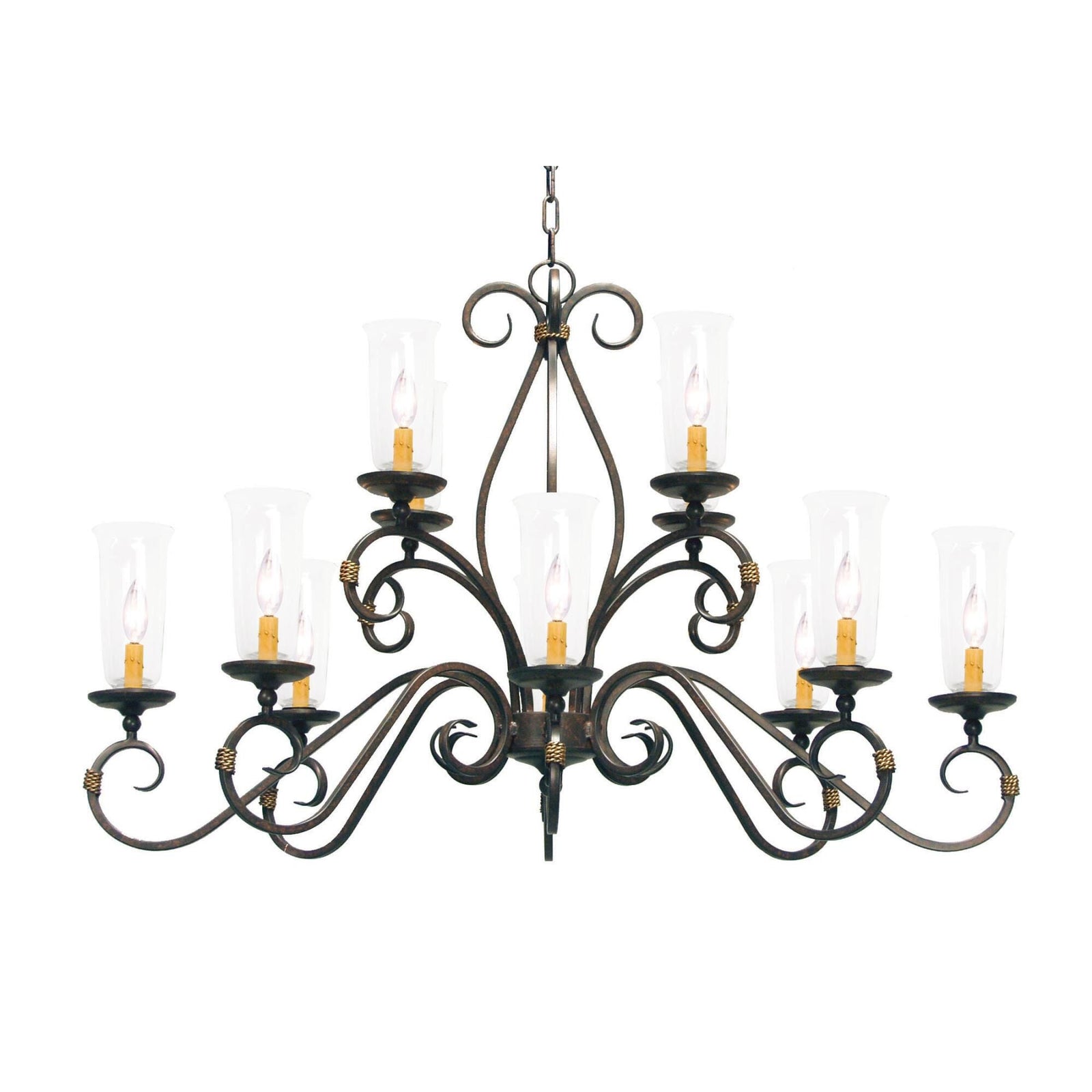 Candle chandelier - Caro Halo for dining room view 1