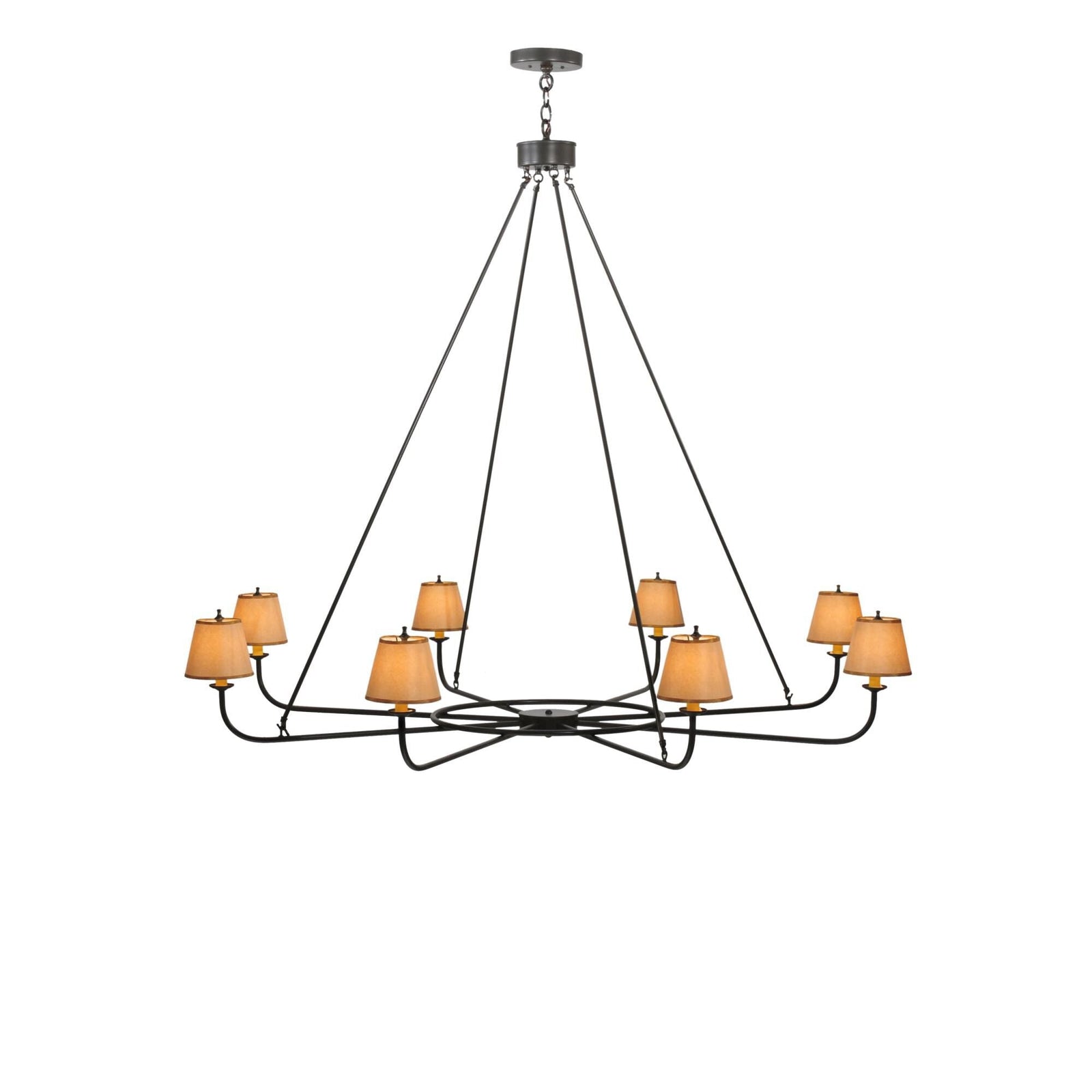 Round chandelier - Yule Halo for dining room view 1