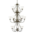 8-Light 36 in. Chandelier - Hollis Luxe for dining room view 1