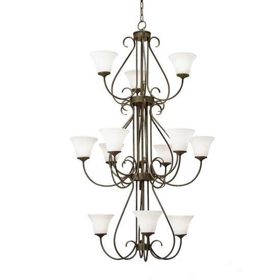 8-Light 36 in. Chandelier - Hollis Luxe for dining room view 1