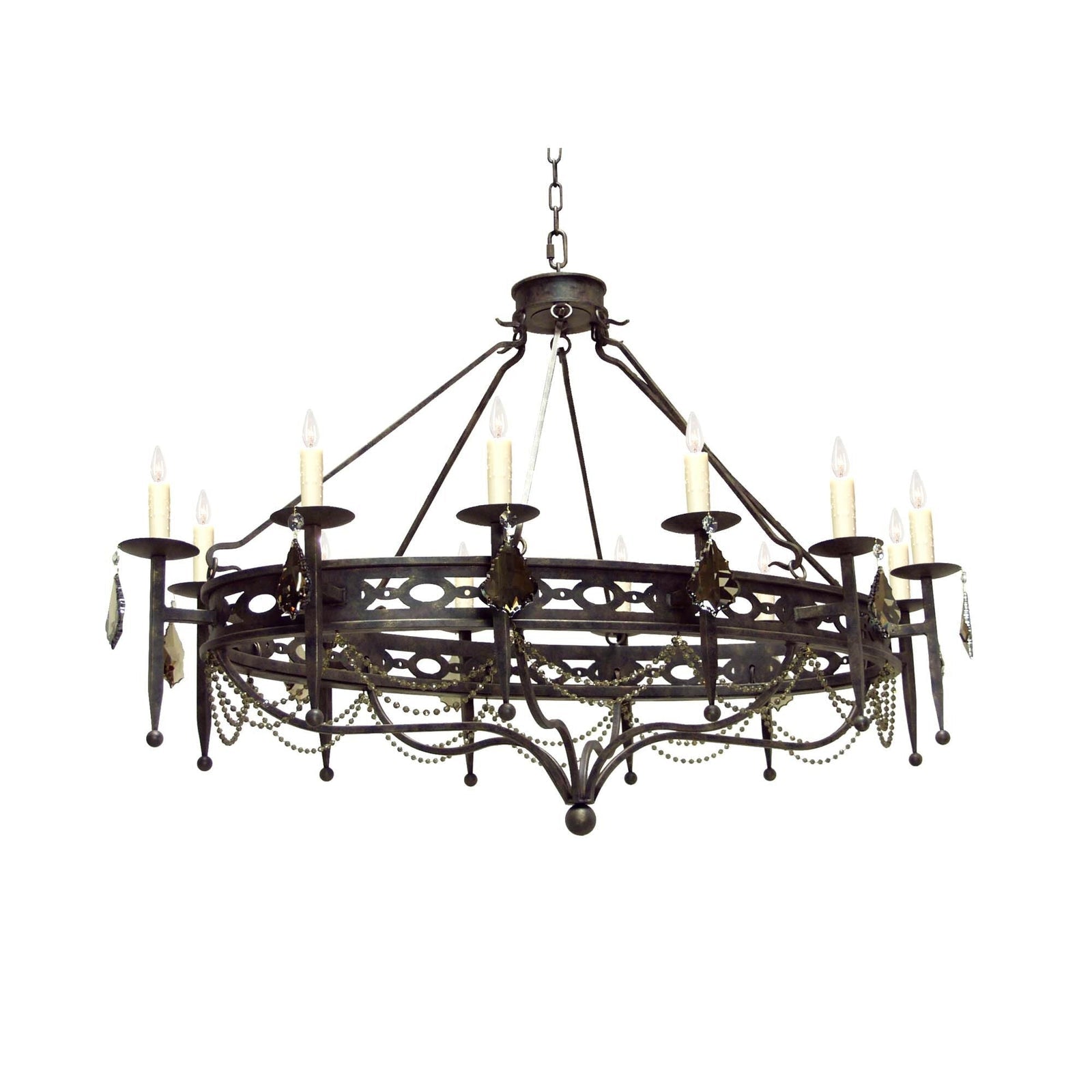 Candle chandelier - Maia Bloom for dining room view 1