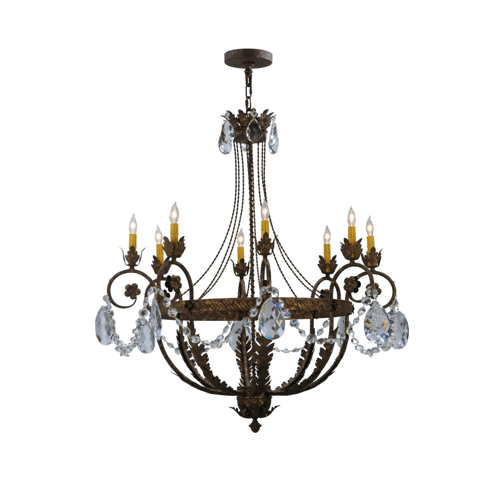 Candle chandelier - Una Ridge for dining room view 1