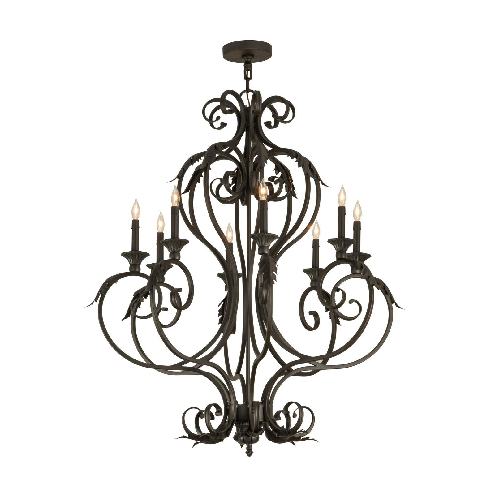 Candle chandelier - Thalia Bloom for dining room view 1
