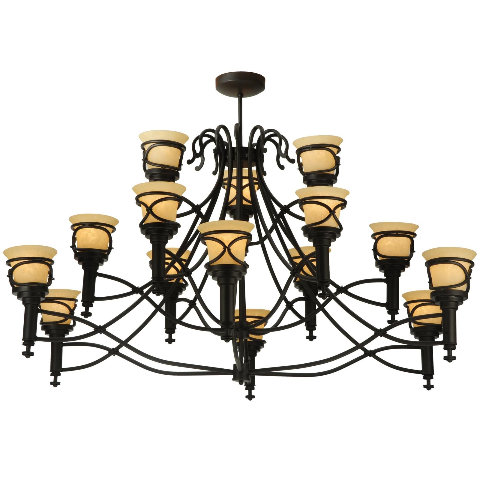 15-Light 58 in. Chandelier - Yara Bloom for dining room view 1