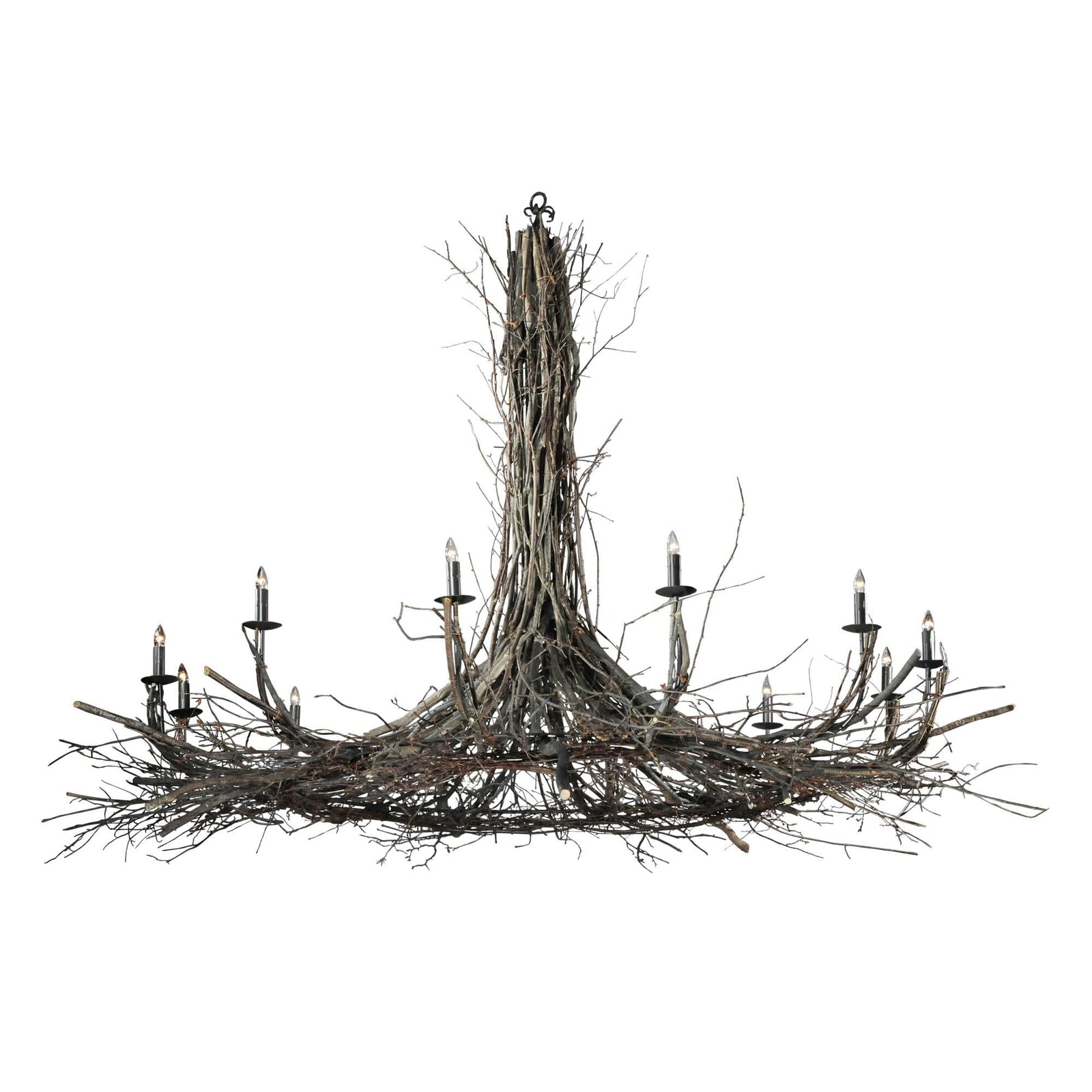12-Light 132 in. Chandelier - Linnea Loom for dining room view 1